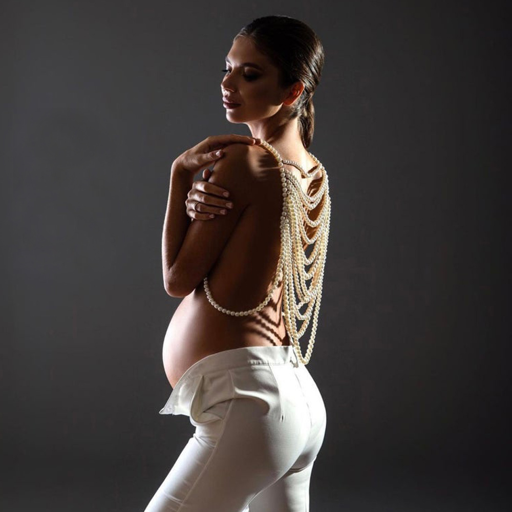 Photography Club - Maternità fotografia Prop Pearl shoulder chesi