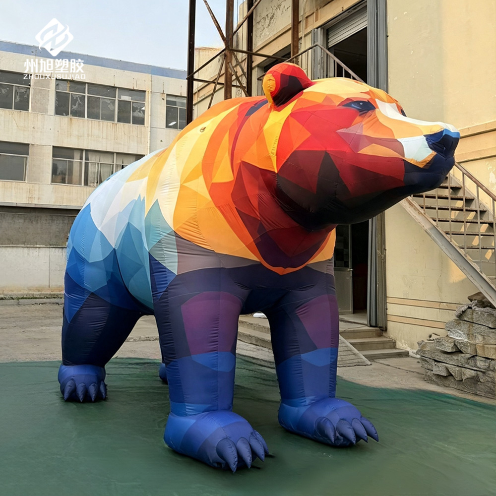 Photography Zoo - Orso gonfiabile, utilizzato per decorazioni all'aperto,