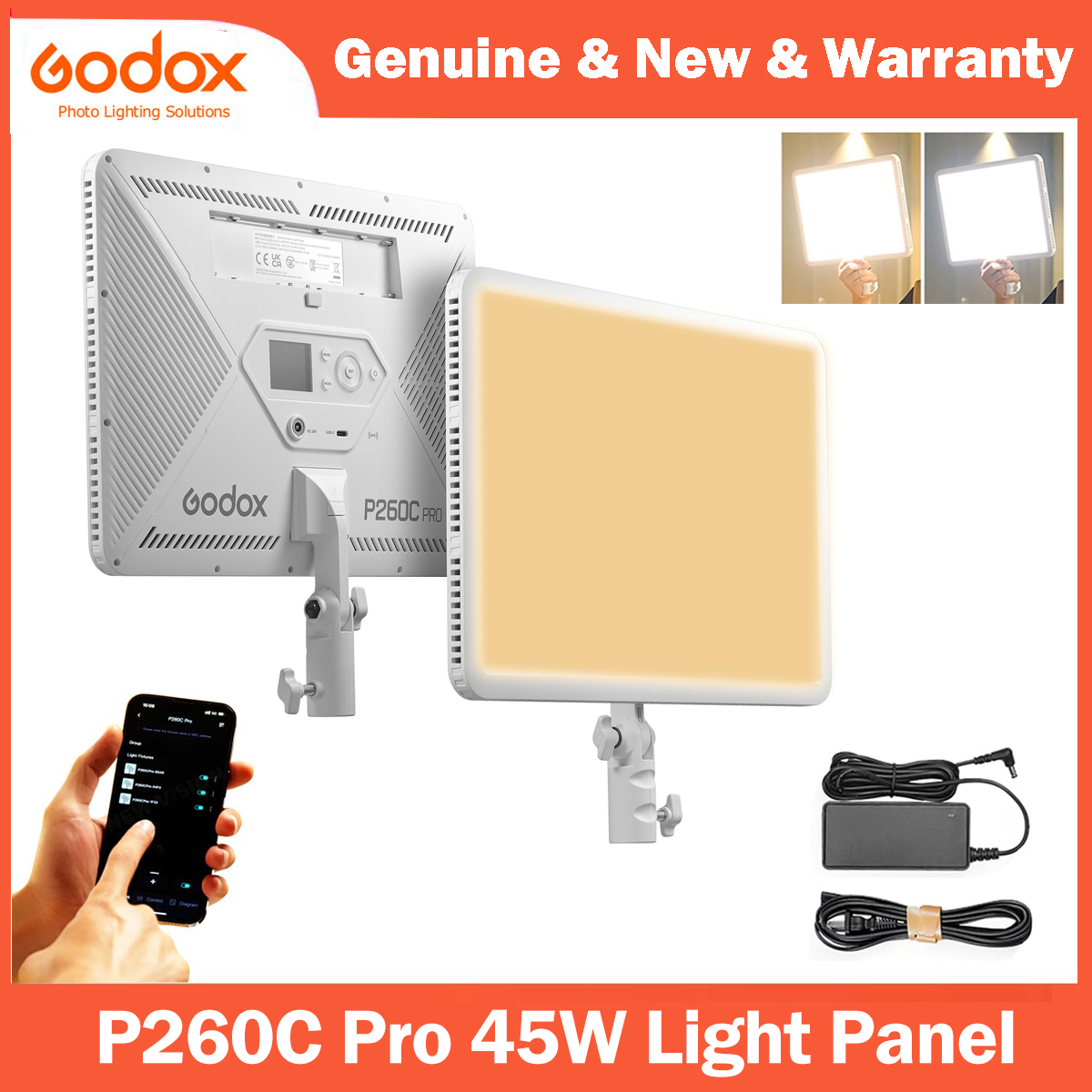 Video Led Light Panel - Godox P260C Pro Pannello luminoso video