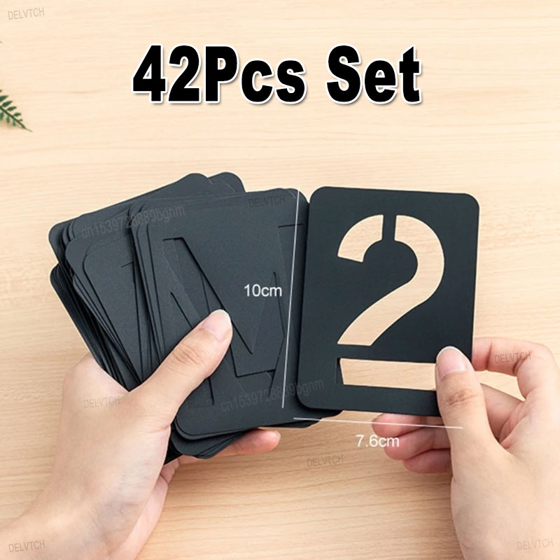 42 pezzi set riutilizzabile in - Photography Font recensione e prezzo