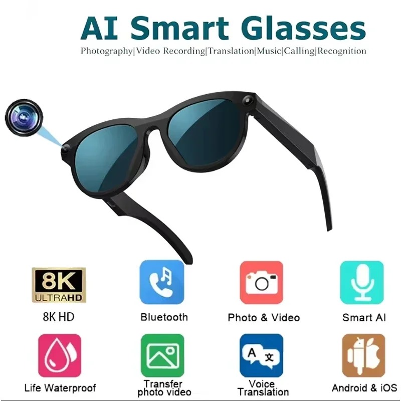 Occhiali Smart AI 8KHD con Cam - Photography Japanese recensione e prezzo