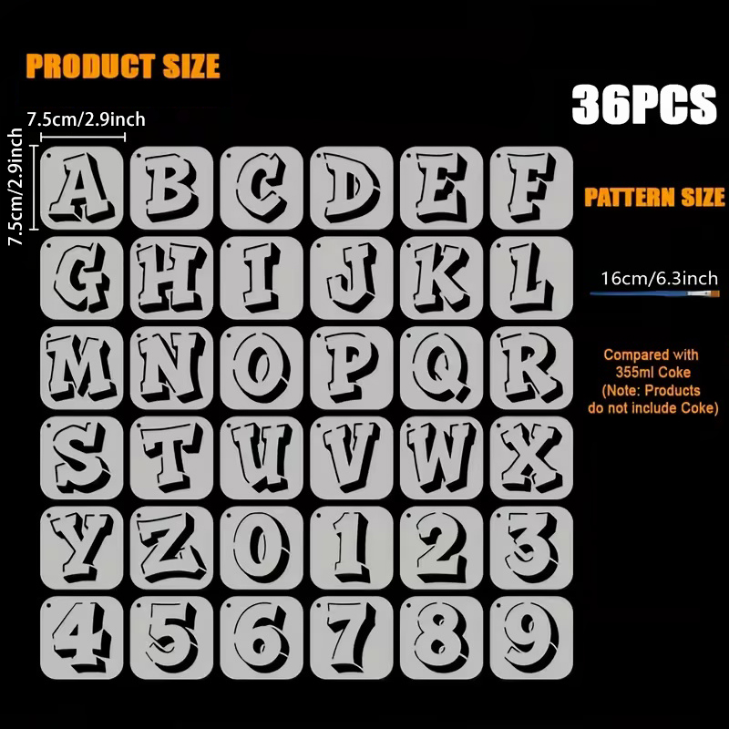 Set di stencil per lettere e n - Photography Font recensione e prezzo